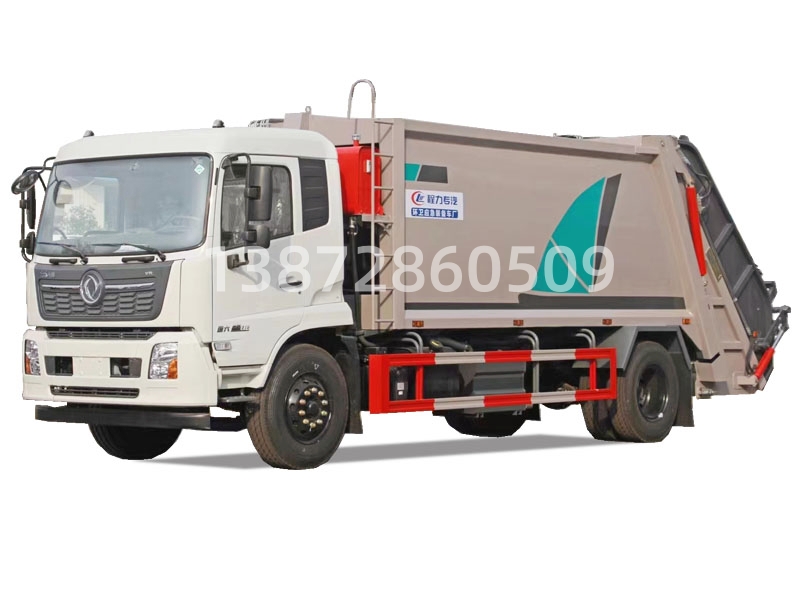 東風(fēng)天錦大型18立方壓縮垃圾車(chē)