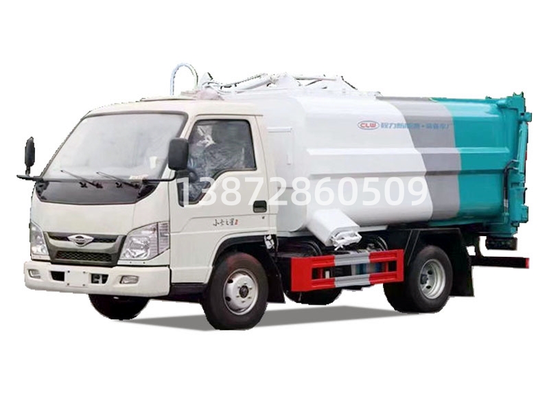 福田小卡3方無(wú)泄漏垃圾車(chē)