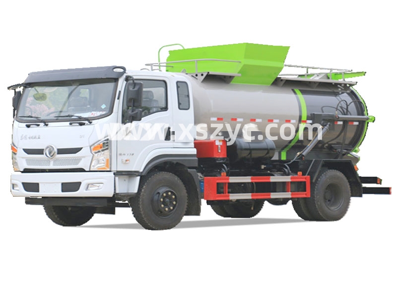 東風(fēng)專(zhuān)底9.5方餐廚垃圾車(chē)(圓罐)