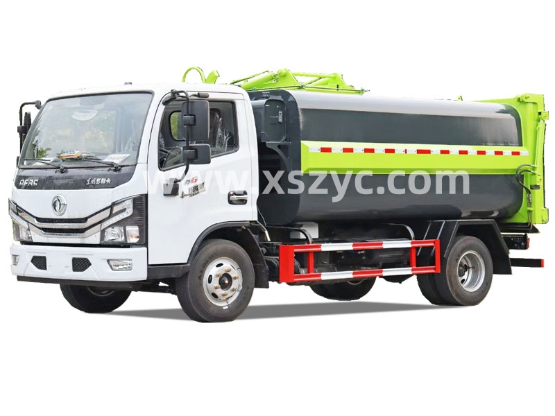 東風(fēng)7立方中型掛桶式壓縮垃圾車(chē)