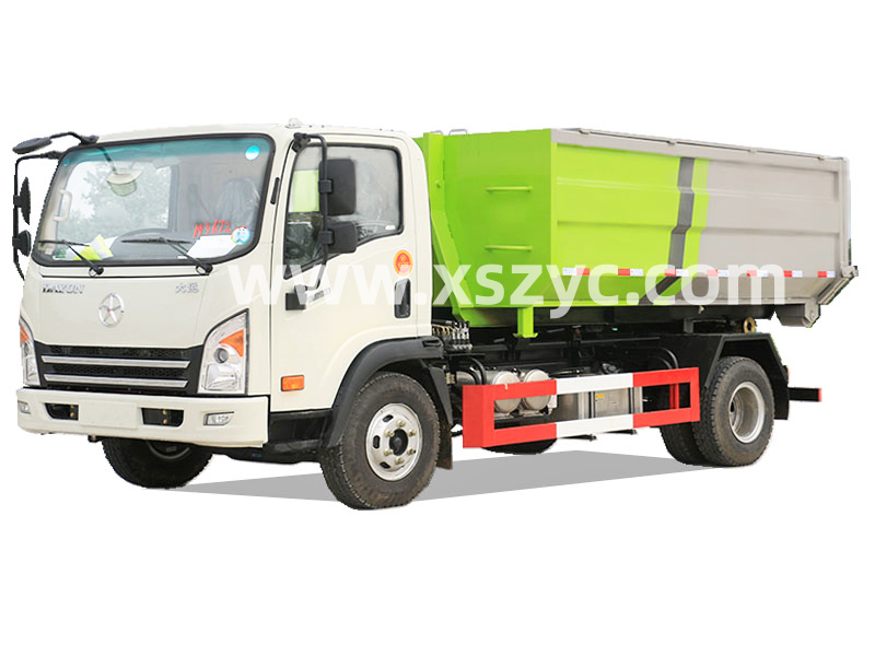 大運5-6立方小型鉤臂式垃圾車(chē)（可下地庫）