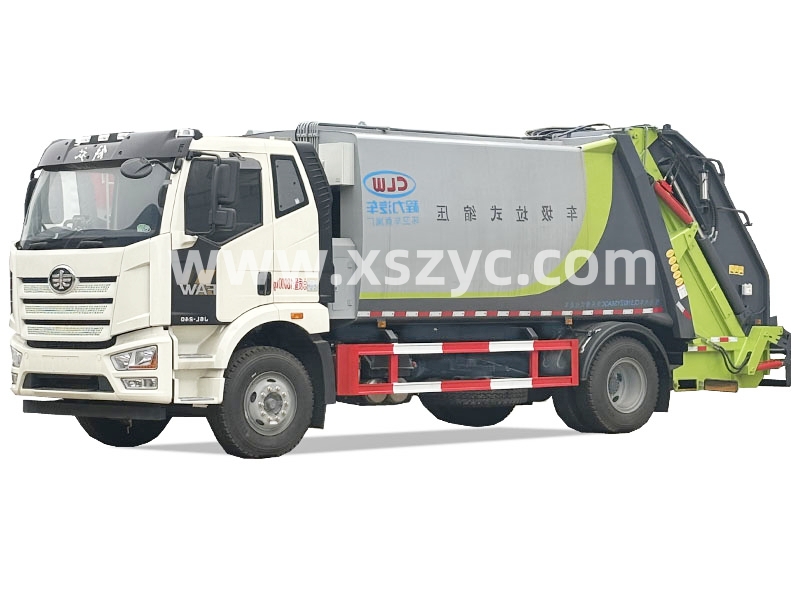 解放大型17方壓縮式垃圾轉運車(chē)