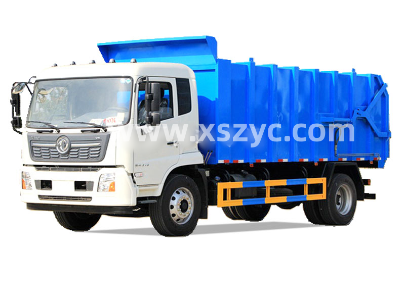 東風(fēng)天錦18立方壓縮式對接垃圾車(chē)