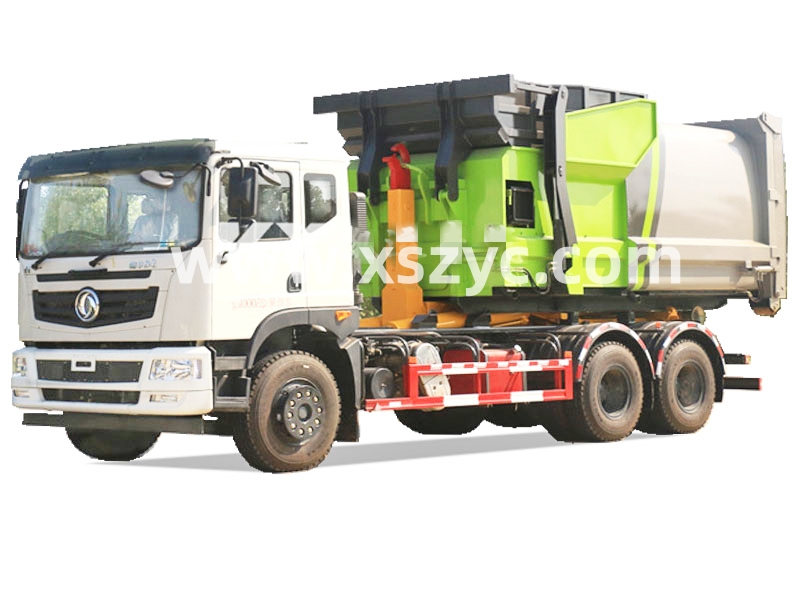 東風(fēng)后八輪22方大勾臂垃圾車(chē)
