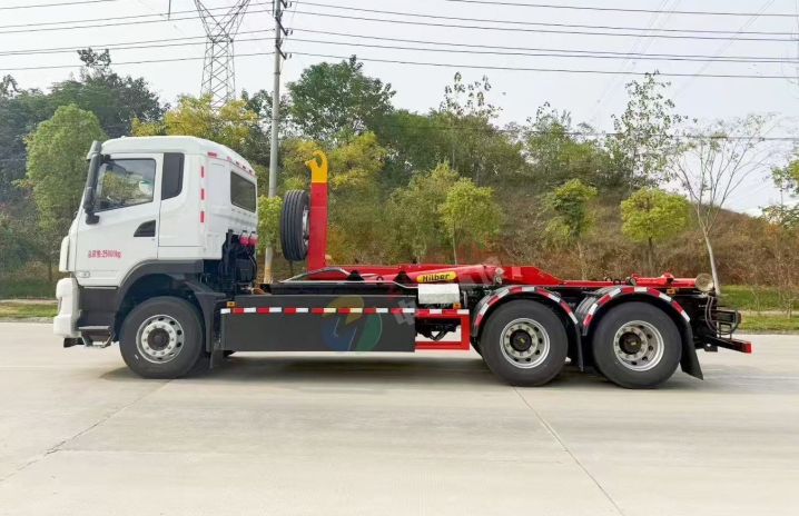 吉利遠程純電動(dòng)后雙橋車(chē)廂可卸式垃圾車(chē)產(chǎn)品介紹