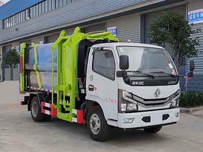 東風(fēng)小多利卡4方壓縮式對接垃圾車(chē)